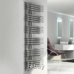Radiateur sèche-serviettes design chauffant Reina Elisa 1550 mm H x 500 mm L chromé