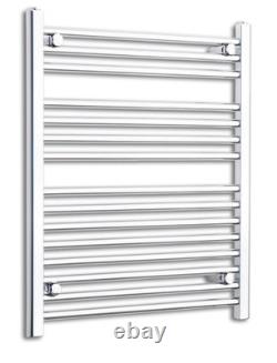 Radiateur sèche-serviettes design chromé chauffant 700 mm de large x 800 mm de haut pour salle de bain, Royaume-Uni