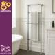 Radiateur S&egrave;che-serviettes Design Colonne Chrom&eacute; Haut Style Victorien Pour Salle De Bain 150 X 59 Cm