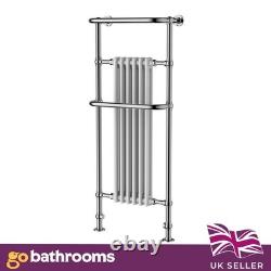 Radiateur sèche-serviettes design colonne chromé haut style victorien pour salle de bain 150 x 59 cm