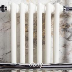 Radiateur sèche-serviettes design colonne chromé haut style victorien pour salle de bain 150 x 59 cm