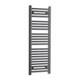Radiateur S&egrave;che-serviettes Design Noir De 400 Mm De Large, Chauffe-serviettes Droit