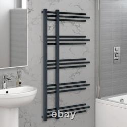 Radiateur sèche-serviettes design noir mat de 500 mm de largeur pour chauffage central
