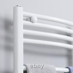 Radiateur sèche-serviettes droit HOMCOM, chauffage hydronique, échelle de salle de bain, réchauffeur de serviettes