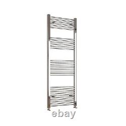 Radiateur sèche-serviettes droit chauffant, échelle en chrome noir, toutes tailles