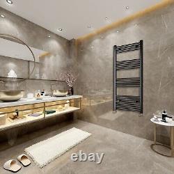 Radiateur sèche-serviettes droit chauffant pour salle de bain en chrome noir