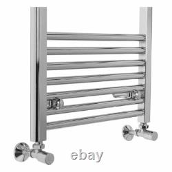 Radiateur sèche-serviettes droit contemporain chauffé Rad 800 x 500 Chrome
