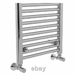 Radiateur sèche-serviettes droit contemporain pour salle de bains 1800 x 450 Chrome