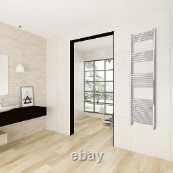 Radiateur sèche-serviettes droit en chrome échelle chauffant moderne pour salle de bain