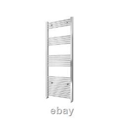 Radiateur sèche-serviettes droit en chrome échelle chauffant moderne pour salle de bain