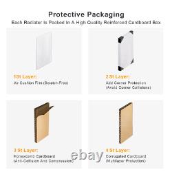 Radiateur sèche-serviettes droit en chrome pour salle de bain, échelle chauffante 1600 x 500