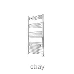 Radiateur sèche-serviettes droit moderne blanc chrome échelle chauffante