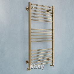 Radiateur sèche-serviettes échelle en laiton brossé, mural pour salle de bain, 7 tailles