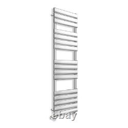 Radiateur sèche-serviettes échelle pour salle de bain, design plat 1600, chrome, chauffe-serviettes Rad
