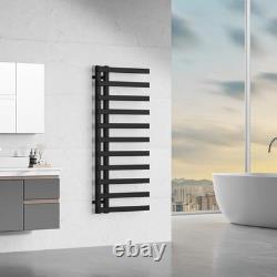 Radiateur sèche-serviettes échelle pour salle de bain, noir mat, chrome, rails dorés brossés