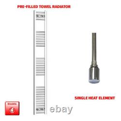 Radiateur sèche-serviettes électrique chrome de 200 mm de large, chauffe-serviettes design pour salle de bain