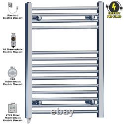 Radiateur sèche-serviettes électrique chromé pour salle de bains, largeur 400, 500 ou 600 mm – Déstockage