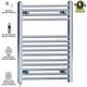 Radiateur S&egrave;che-serviettes &eacute;lectrique Chrom&eacute; Pour Salle De Bains, Largeur 400, 500 Ou 600 Mm &ndash; D&eacute;stockage
