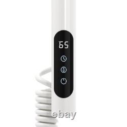 Radiateur sèche-serviettes électrique design pivotant pour salle de bain avec thermostat et minuterie chauffants