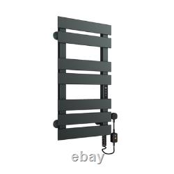 Radiateur sèche-serviettes électrique en fibre de carbone avec thermostat, minuterie, économie d’énergie, 300 W