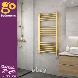 Radiateur sèche-serviettes électrique intelligent doré 770 x 500 mm 300 W pour salle de bains