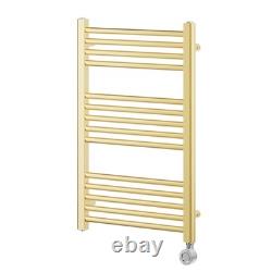 Radiateur sèche-serviettes électrique intelligent doré 770 x 500 mm 300 W pour salle de bains