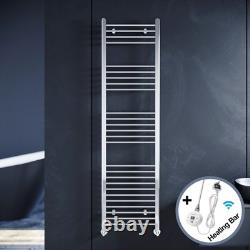 Radiateur sèche-serviettes électrique pour salle de bain, droit, chauffant, thermostatique, Wi-Fi