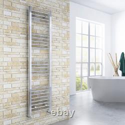 Radiateur sèche-serviettes en chrome droit pour salle de bains - Chauffage central 1600 x 400