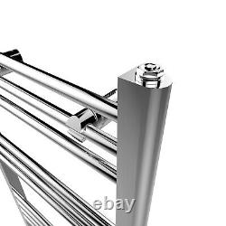 Radiateur sèche-serviettes en chrome droit pour salle de bains - Chauffage central 1600 x 400