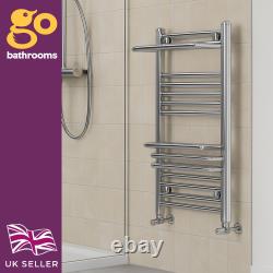 Radiateur sèche-serviettes gris chauffant 800x500 mm pour salle de bain, échelle moderne avec crochets