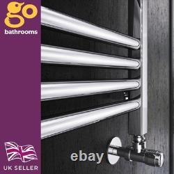Radiateur sèche-serviettes horizontal chromé chauffant design échelle moderne 500x1180 mm
