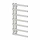 Radiateur S&egrave;che-serviettes Plat Chauffant Moderne Chrom&eacute; 900 X 500 Mm &agrave; Double Vanne Pour Salle De Bains