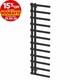 Radiateur S&egrave;che-serviettes Plat Chauffant Moderne Noir &agrave; Double Vanne 1600 X 500 Mm Pour Salle De Bain
