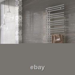 Radiateur sèche-serviettes vertical en échelle pour salle de bain, chromé ou anthracite