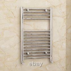 Radiateur serviette chauffant de salle de bain droit en chrome échelle - Toutes tailles