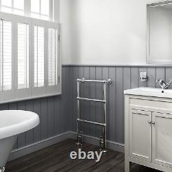 Radiateur traditionnel avec porte-serviettes chauffant de style victorien à 3 colonnes pour salle de bains