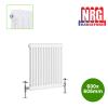 Radiateur Traditionnel En Fonte De Style Vertical Horizontal Avec Porte-serviettes Chauffant Blanc