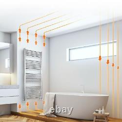 Radiateurs de salle de bain chauffants EMKE Échelle droite pour serviettes de bain verticale