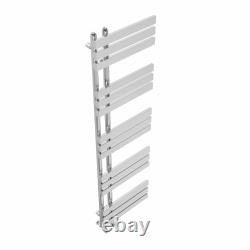 Radiateurs de salle de bain en chrome à design plat, chauffants avec porte-serviettes chauffant