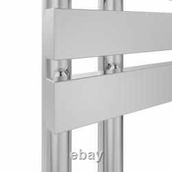 Radiateurs de salle de bain en chrome à design plat, chauffants avec porte-serviettes chauffant