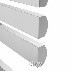 Radiateurs de salle de bain en chrome à design plat, chauffants avec porte-serviettes chauffant