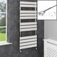 Rail à Serviettes Chauffant Dual Fuel Thermostatique Plat Chrome 1200 X 500 Mm 12 Barres Mural