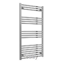 Reina Capo Porte-serviettes chauffant plat chromé pour salle de bain 1200x600 en acier doux