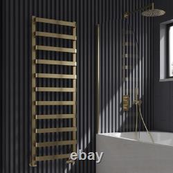 Reina Flora Porte-serviettes chauffant design 800 mm H x 500 mm L laiton brossé