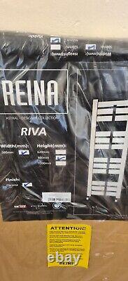 Reina Riva rail de serviettes chauffant en acier chromé - NEUF
