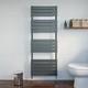 S&egrave;che-serviettes &agrave; Panneaux Plats Gris Anthracite 1600 Mm X 600 Mm &agrave; Fixation Murale