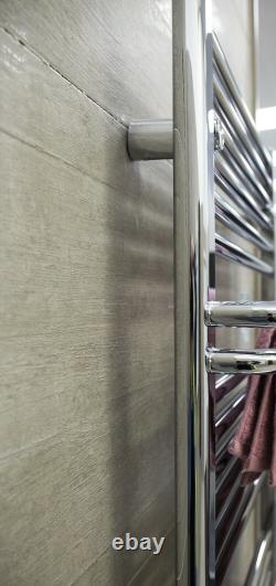 Sèche-serviettes chauffant 1400x500 mm radiateur de salle de bain échelle anthracite blanc chrome