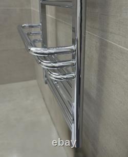 Sèche-serviettes chauffant 1400x500 mm radiateur de salle de bain échelle anthracite blanc chrome