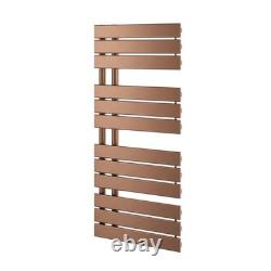 Sèche-serviettes chauffant bronze décalé, radiateur de salle de bains design moderne 1080 x 550 mm