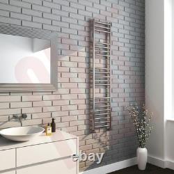 Sèche-serviettes chauffant poli en acier inoxydable, radiateur 350 mm (l) x 1600 mm (h), 1661 BTU